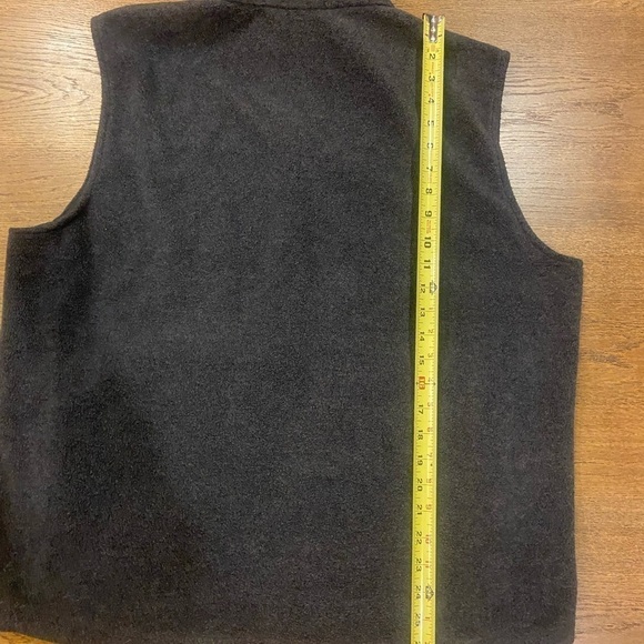 Woolrich Men Large Grey Full Zip Vest Fleece Drawstring Bottom Outdoor Camp - Picture 5 of 11